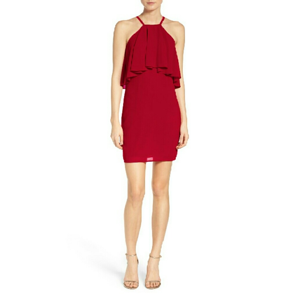 Ali & Jay Ruffle Popover Dress